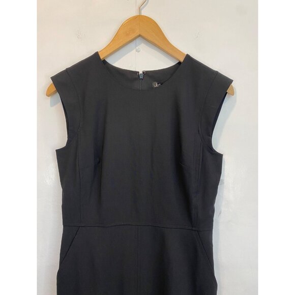 J. Crew New Resume Dress in Italian Wool Blend Size 2 Black Sheath Workwear New - Picture 5 of 12